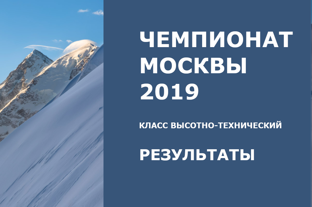 Чемпионат Москвы 2019 альпинизм результаты